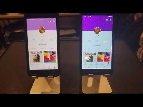 Smule karaoke app iOS versus Android (Iphone can rewind)