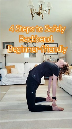 4 Steps to Safely Backbend | Beginner-friendly Yoga Camel Pose (Ustrasana) #howtosafelybackbend