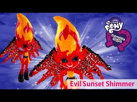 My Little Pony Evil Sunset Shimmer Devil Transformation Equestria Girls Minis
