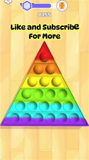 Satisfying Bubble Popping with Rainbow Triangle Pop It 🌈 #popit #asmr #satisfying