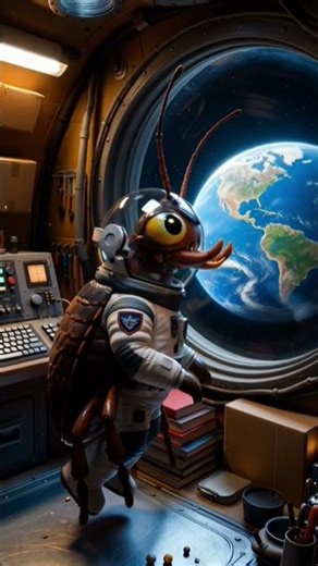 Cockroach Space Mission 🚀🪳 | Funny 3D Sci-Fi Animation #3danimation