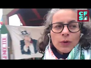 The protest camp outside the US embassy