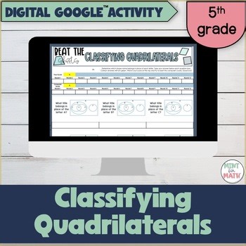 Classifying Quadrilaterals DIGITAL Activity | 5th Grade