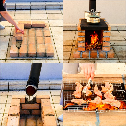 Step into the world of outdoor cooking with a DIY brick oven