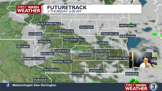 5K views · 20 reactions | Expect more cool and sunny weather until Wednesday night. A weather system will bring a few showers and isolated thunderstorms Wednesday night and Thursday. Rainfall amounts look light. Forecast: bit.ly/2VWyK9q | News 3 Now / Channel 3000 | Facebook