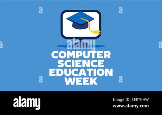 Computer Science Education Week for better computer education for all children Stock Video Footage - Alamy
