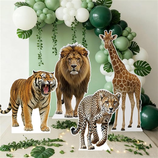 Fun Animal Life Size Cardboard Cutout, Animal for Events, Party Decor, Birthday and Photos, 1 PC - Etsy