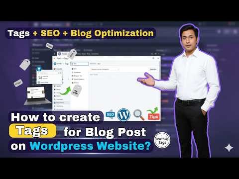 How to create Tags for Blog Post on Wordpress Website?