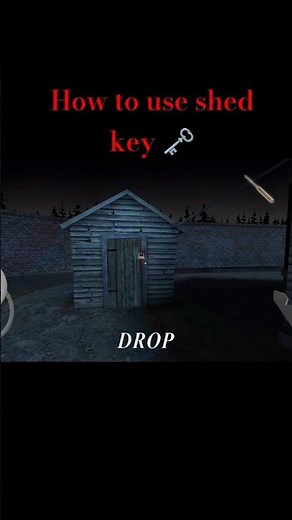 how to use shed key 🗝️ #shortvideo #baazgamer