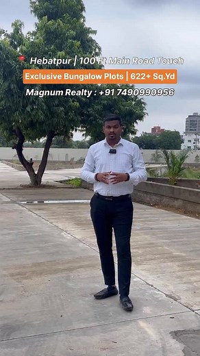 Property code - 94 🌟 Welcome to Magnum Realty! Today We are Presenting our stunning Ploting project at Prime Location of Hebatpur Ahmedabad Near by Shilaj Circle sp ring road and zydus road 100 ft main road Touch Near by hebatpur lake 📜 Here’s what makes this property shine: ✨TOTAL PLOT: 33 ✨SIZE : 622 SQ.YD ONWARDS ✨ZONE - R3 ZONE FOR BUNGLOWS ONLY (29.29% SBU) ✨SURROUNDED BY LUSH GREENERY AND BUNGALOWS PROJECTS PRICE ON CALL 📞 📞 Reach out to us for all your Residential, Commercial, any Plo