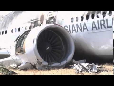 San Francisco plane crash: US investigators review video footage