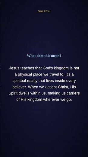 📖 Luke 17:21 - Bible Verse Explained