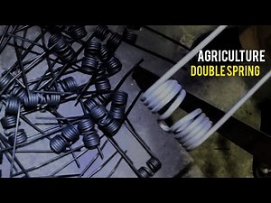 How to Make Agricultural Double Spring 🌱 Creating Springs Technique |Craftsmen| Iron Spring Making