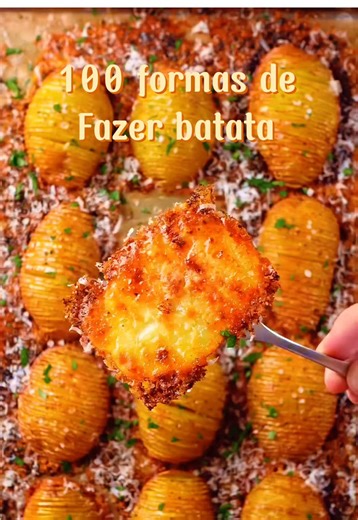Receita Crocante de Batata na Crosta de Queijo