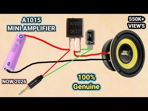 how to make amplifier at home a1015 transistor | simple amplifier making at home a1015 transistor 😎
