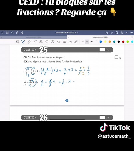 Comprendre les fractions pour le CE1D