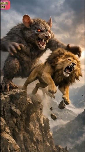 Giant Rat Throws Lion Off a Cliff 😱🔥