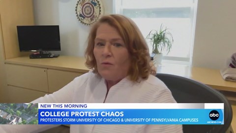 University of Chicago protestors interrupt interview