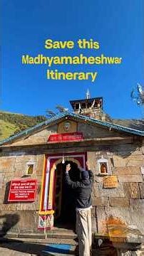 Madhyamaheshwar Itinerary ⛰️ #mountains #travel #trekking #explore #madhyamaheshwar #itinerary