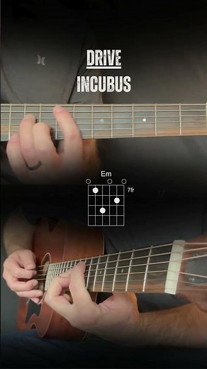 Drive – Incubus Guitar Tutorial | Chords & Strumming #Shorts