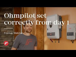 Webinar: Ohmpilot set correctly from day 1