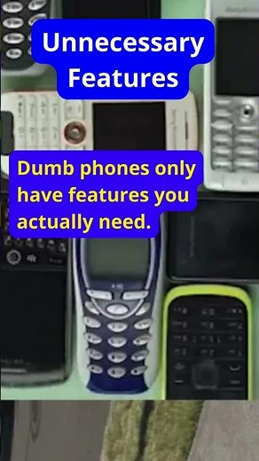 Unnecessary Features: Dumb Phone vs Smartphone! #TechOverload #SmartphoneVsDumbPhone #KeepItSimple
