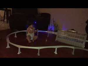 Upgraded Disney Monorail Playset custom audio, motor, illumination, buildings.