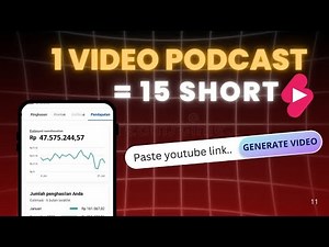 Ubah Video Panjang Jadi 15 Video Short SEKALI KLIK ‼️😱