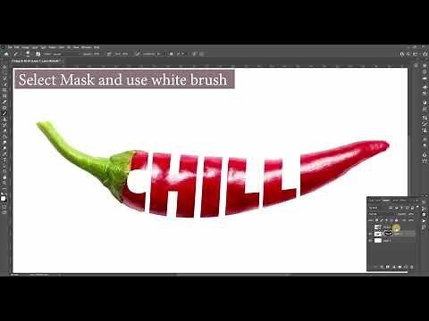Text Manipulation In Photoshop | Chilli | Banana | Cucumber | Carrot
