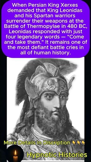 300 Spartans. One King. Four Words That Shook an Empire 👑⚔️