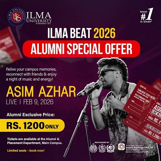 Asim Azhar Passes for Alumni
