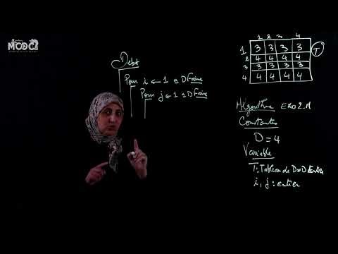 Algorithmique | 18- Un deuxième exercice sur les matrices