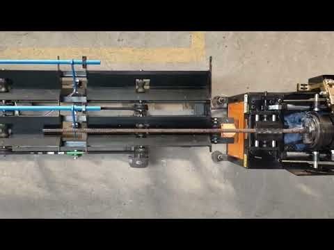 rebar threading machine with processing line #threading_machine #rebarforgingmachine