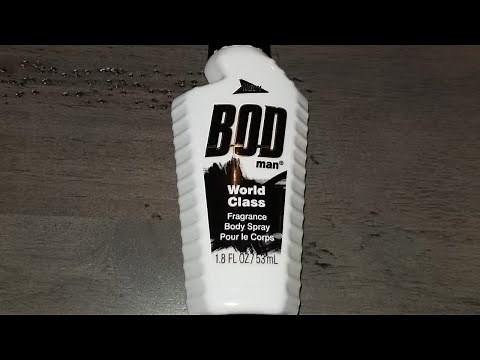Bod Man World Class Fragrance Body Spray Men's Fragrance Product Review