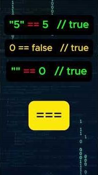 Why I hate == Operator in JavaScript #programming #javascript