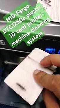 HID Fargo DTC1250e plastic ID card printer machine cleaning system #idcard #HID #fargo #01617589582