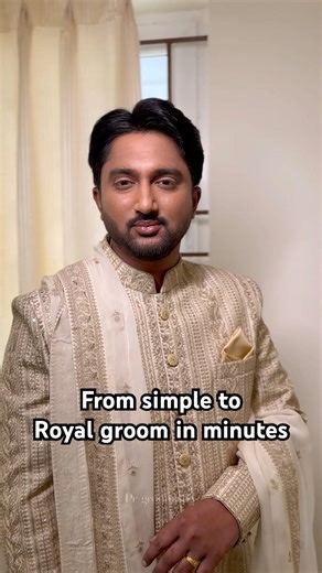 Royal Groom Transformation 👑 Wedding Groom Makeup | PR Groomistry #mensmakeupartist #groommakeup