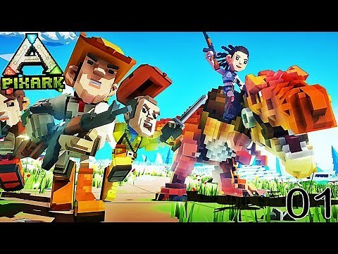 UNE NOUVELLE AVENTURE CHEZ LES DINOSAURES ! | PixARK ! #Ep1