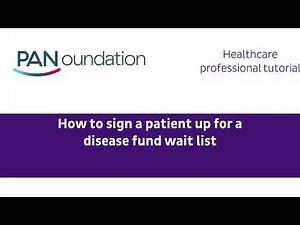 Healthcare professionals: How to add patients to a disease fund wait list in the PAN portal
