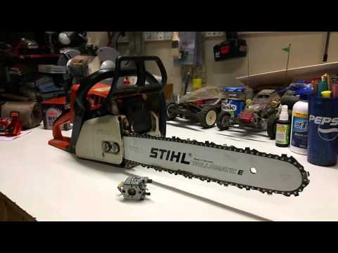 Stihl chainsaw 021 flooding issue resolved
