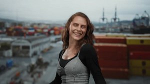 Woman Laughing Seaside Port Containers Background Stock Footage Video (100% Royalty-free) 3941723547 | Shutterstock