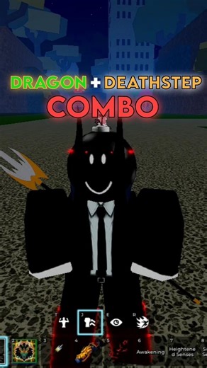 dragon + deathstep combo 🐲 #shorts#Roblox#bloxfruits