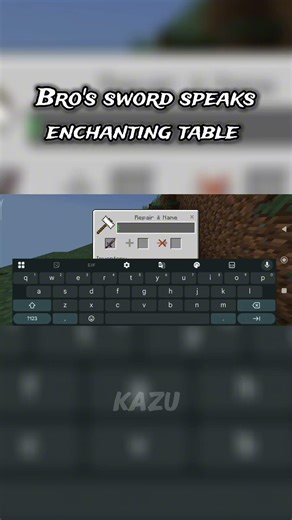 why does my sword speaks alien language? ☠️ || #minecraft #sword #alienlanguage #shorts