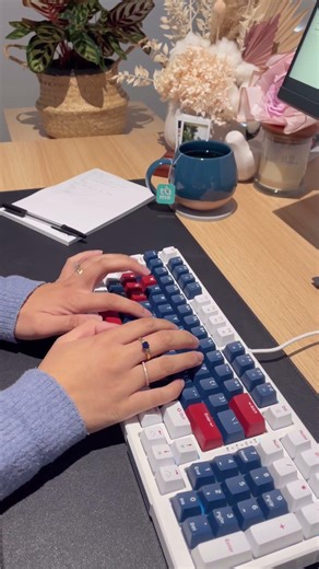 Daily dose ~ work from home with me, keyboard ASMR #homeoffice #wfhlife