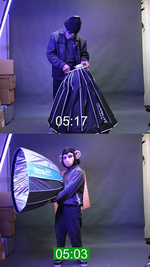 8.7K reactions · 36 shares | Let's compare the amount of time needed to setup the Parabolic Softbox VS the NEW Rapid Parabolic Softbox. ⏳ Pretty fast and easy don't you think?  Order yours NOW and get a FREE Nanlite Sandbag worth PHP900! | Nanlite Philippines | Facebook
