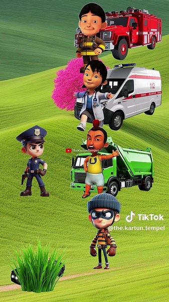 Kisah Seru Mobil Polisi dalam Animasi