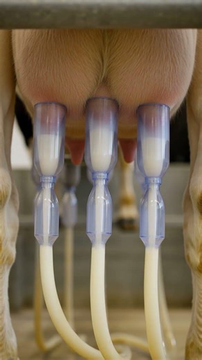Inside a Robotic Cow Milking System #DairyFarming#AgriTech#FarmAutomation 🐄