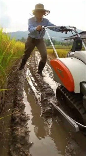 #Modern Mini Harvester Machine | Woman Harvests Like A Pro #Harvester #Farming #Agriculture