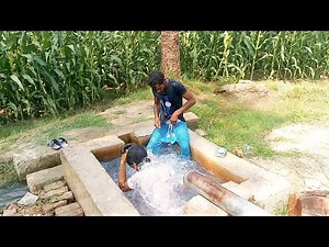 Rural Pakistan Tubewell Swimming Full Entertainment
