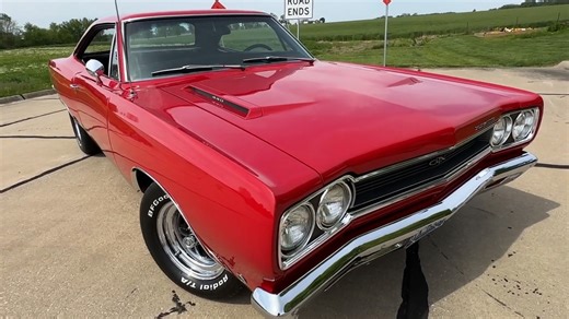 Restoring 1968 Plymouth GTX at an auto shop